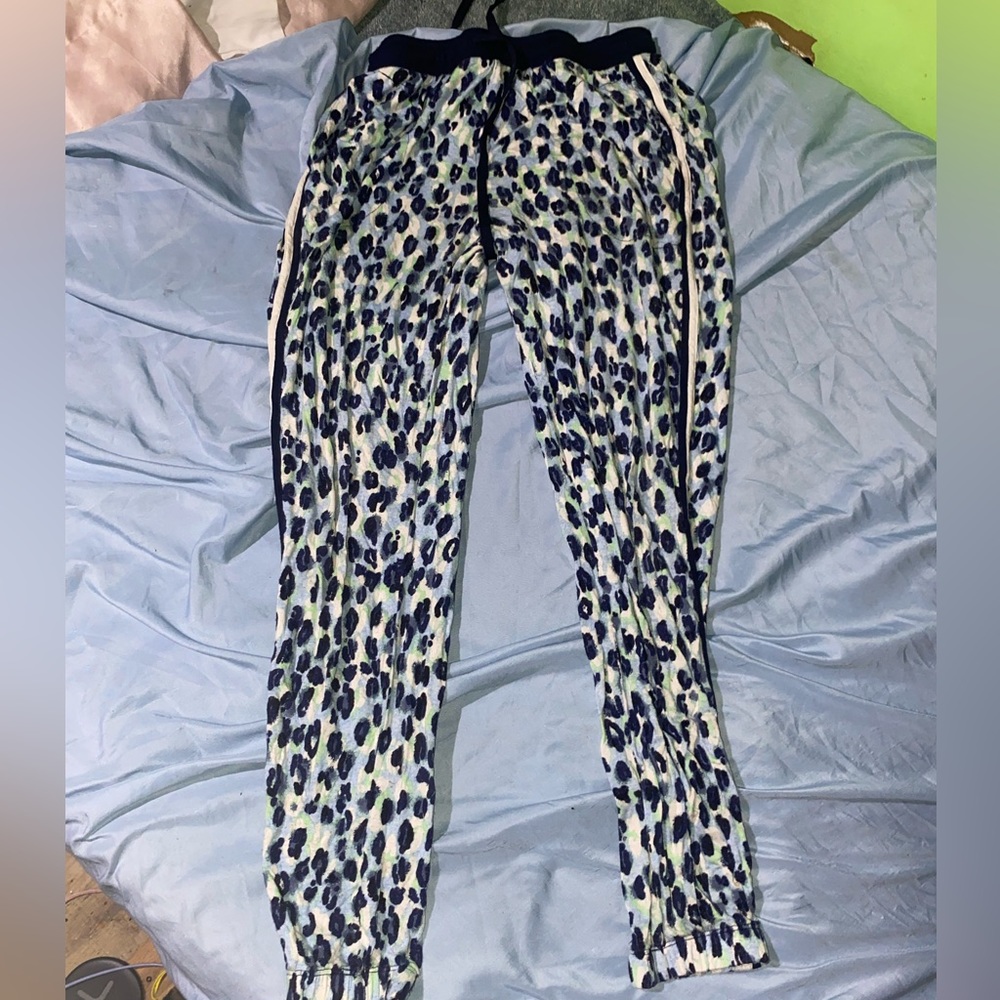 Blue Cheetah Pajama Bottoms